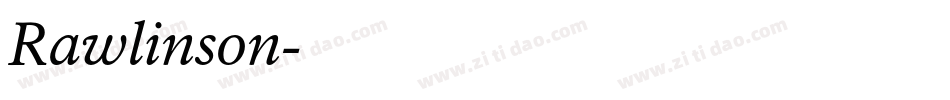 Rawlinson字体转换