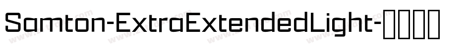 Samton-ExtraExtendedLight字体转换