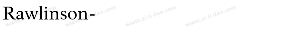 Rawlinson字体转换