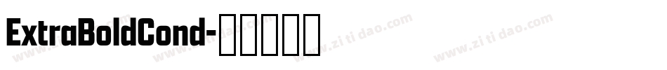 ExtraBoldCond字体转换