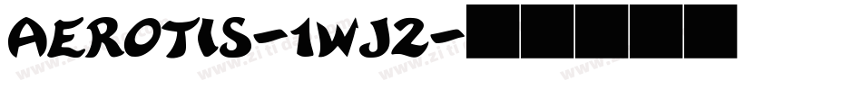 Aerotis-1Wj2字体转换