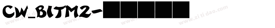 CW_BITM2字体转换