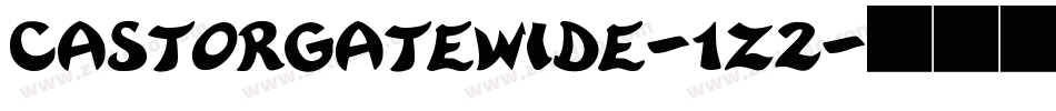 CastorgateWide-1Z2字体转换