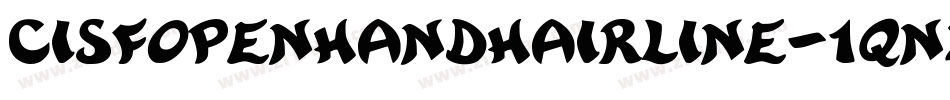CisfOpenhandHairline-1qn2字体转换