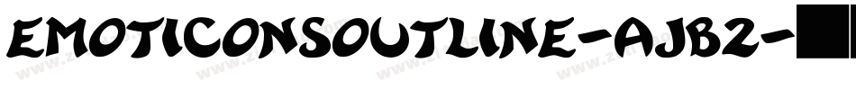 Emoticonsoutline-AJB2字体转换