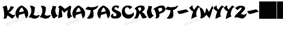 KallimataScript-ywYY2字体转换