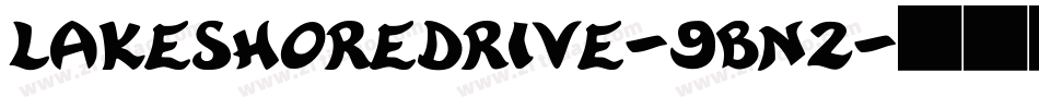 Lakeshoredrive-9Bn2字体转换