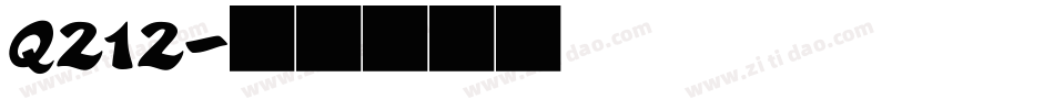 Q212字体转换