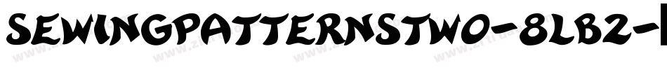 Sewingpatternstwo-8LB2字体转换