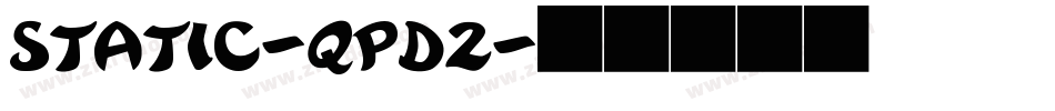 Static-qpD2字体转换