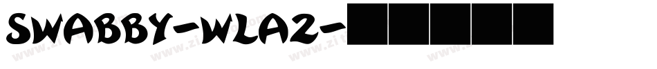 Swabby-wlA2字体转换