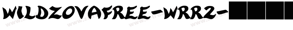 Wildzovafree-wrR2字体转换