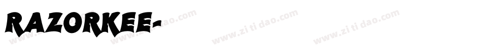 RAZORKEE字体转换