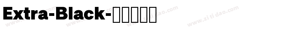 Extra-Black字体转换