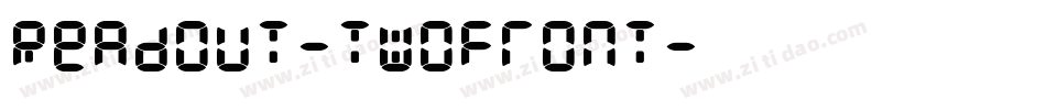 Readout-TwoFront字体转换