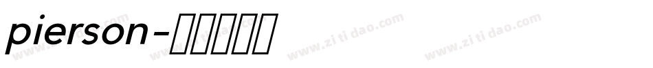pierson字体转换