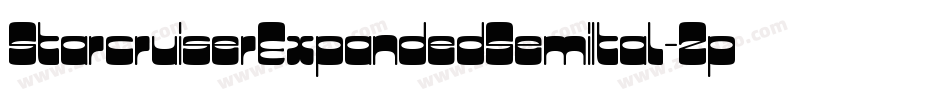 StarcruiserExpandedSemiItal-2pRW字体转换 StarcruiserExpandedSemiItal-2pRW字体转换