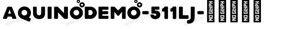 AquinoDemo-511lj字体转换