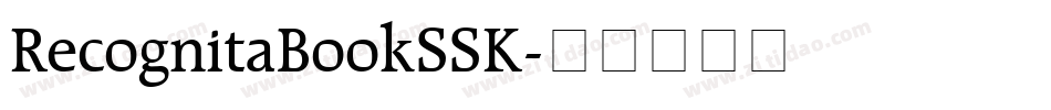 RecognitaBookSSK字体转换