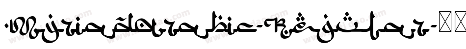 MyriadArabic-Regular字体转换