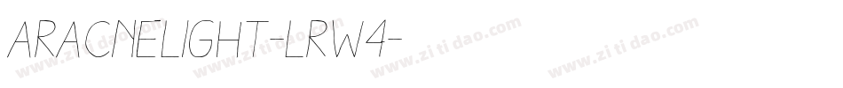 AracneLight-Lrw4字体转换