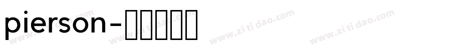 pierson字体转换