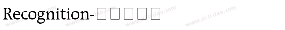 Recognition字体转换