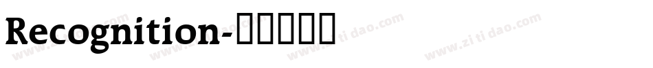 Recognition字体转换