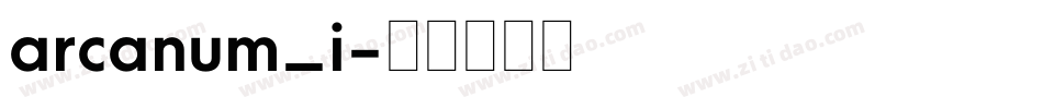 arcanum_i字体转换