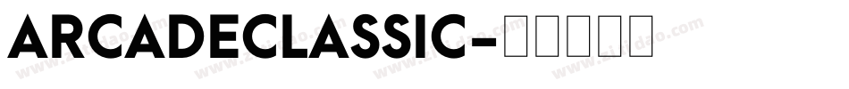 ARCADECLASSIC字体转换
