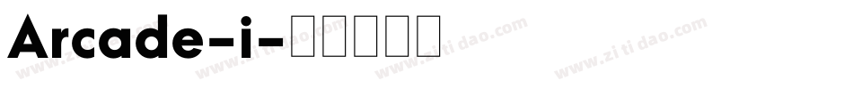 Arcade-i字体转换