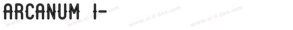 arcanum_i字体转换
