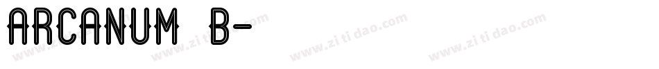 arcanum_b字体转换