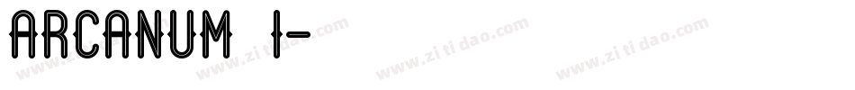 arcanum_i字体转换