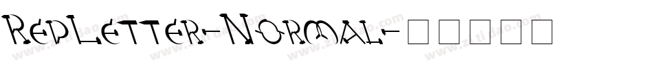 RedLetter-Normal字体转换