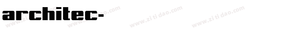 architec字体转换