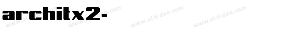 architx2字体转换
