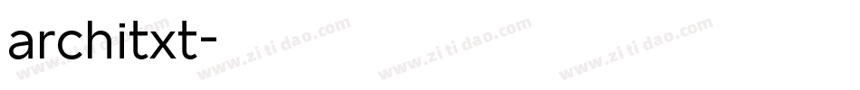 architxt字体转换