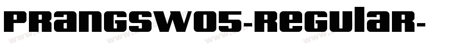PrangsW05-Regular字体转换