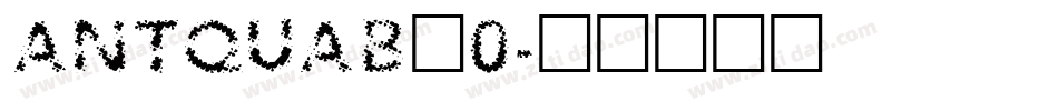 ANTQUAB_0字体转换