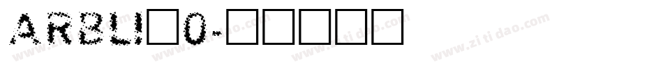 ARBLI_0字体转换