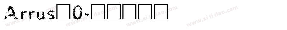 Arrus_0字体转换