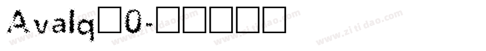 Avalq_0字体转换