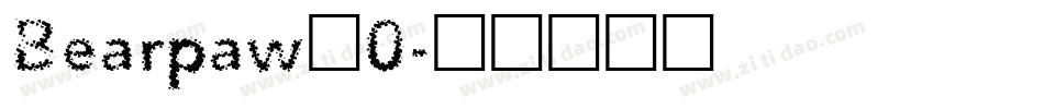 Bearpaw_0字体转换