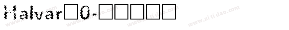 Halvar_0字体转换