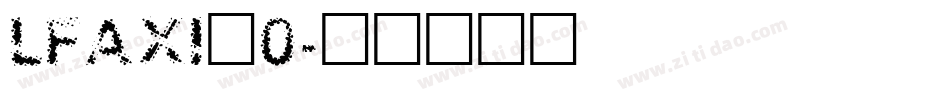 LFAXI_0字体转换