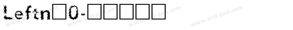 Leftn_0字体转换