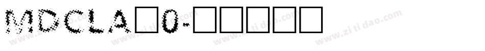 MDCLA_0字体转换