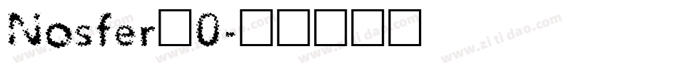Nosfer_0字体转换