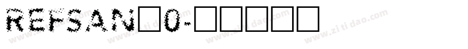 REFSAN_0字体转换